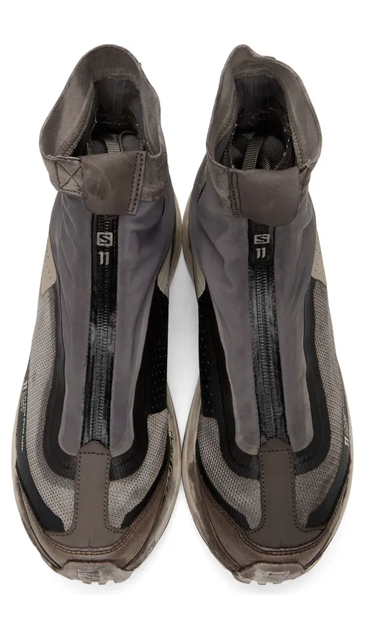 11 by Boris Bidjan Saberi Grey Salomon Edition Dirty Bamba 2 Sneakers (11xS 112) (5)