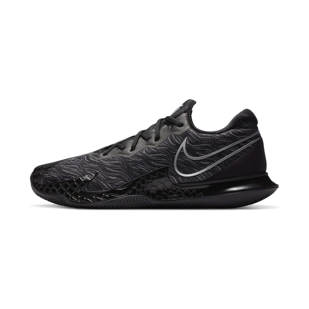 NikeCourt Air Zoom Vapor Cage 4 (gravel) “Black / University Red / Metallic Silver” (CD0425-002)