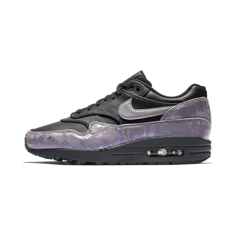 Nike Air Max 1 Lux Oil Grey Logo Prints (W) (917691-001)