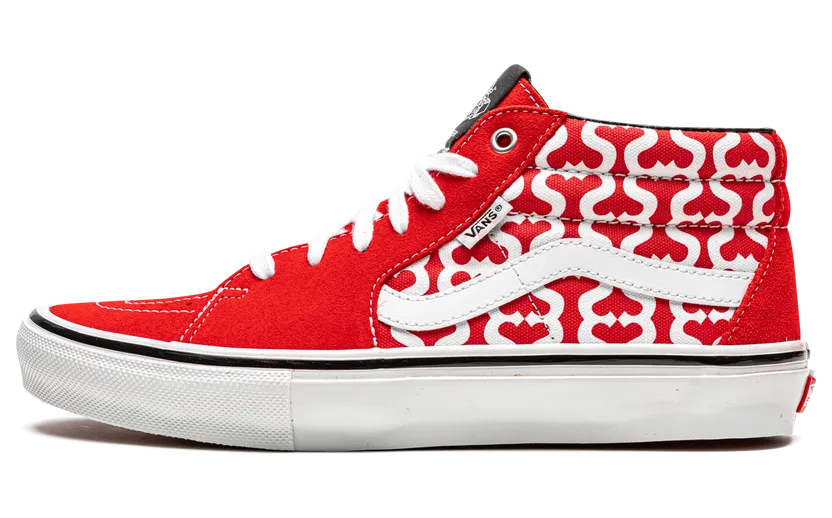 Vans Skate Grosso Mid “Supreme – Monogram S – Red” (VN0A5KS15XS)