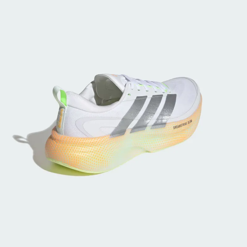 Adidas SUPERNOVA GLIDE Running Shoes Cloud White / Matte Silver / Signal Green (KJ4421)