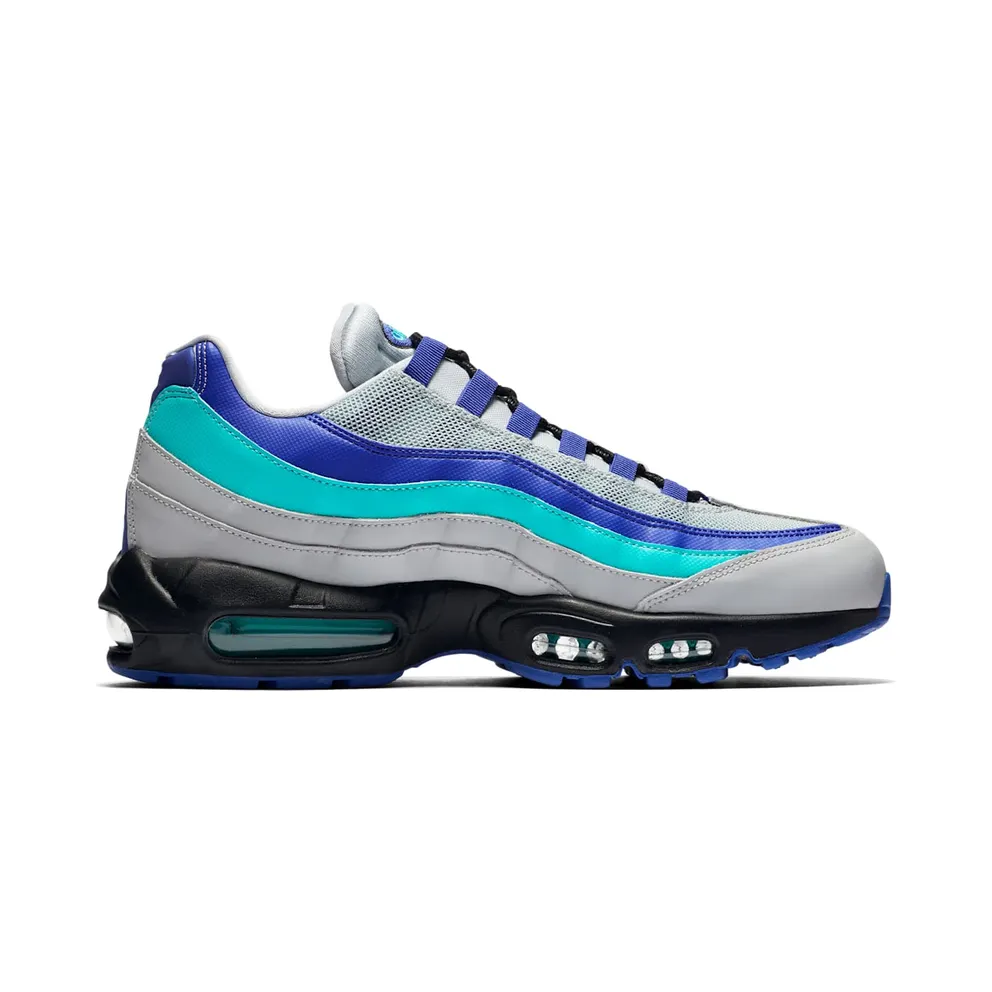 Nike Air Max 95 Wolf Grey Grape Wolf Grey/Black-Indigo Burst-Hyper Jade (AT2865-001)