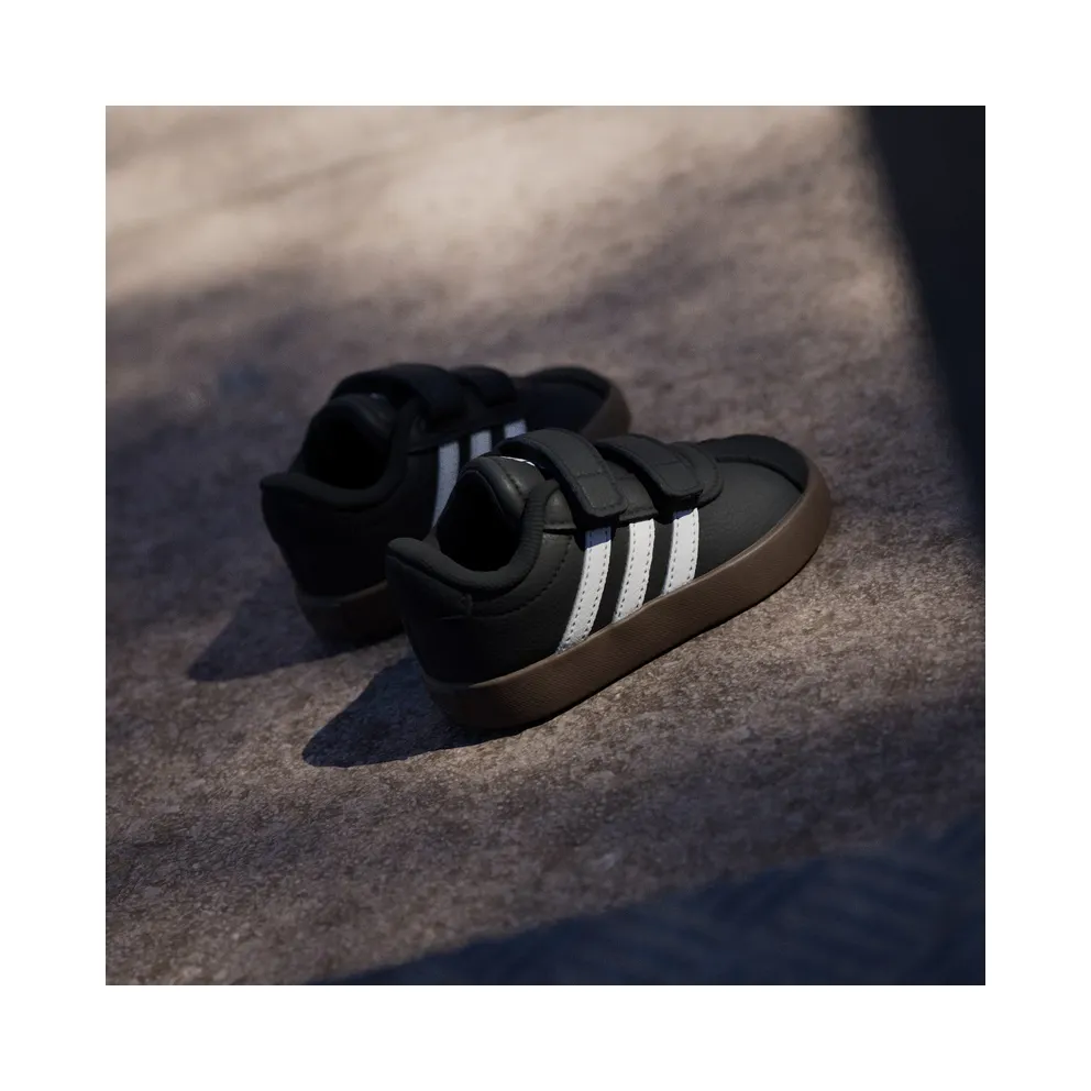 Adidas VL Court 3.0 Skateboard Shoes Kids Core Black / Cloud White / Core Black (ID9156)