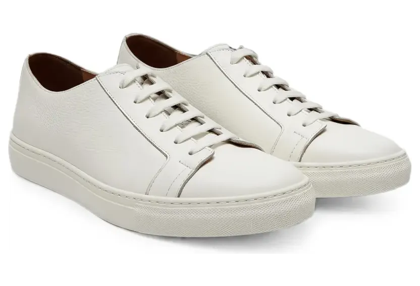 Tombolini aus strukturiertem Leder “White” (WSC1ZP01U010SS23)