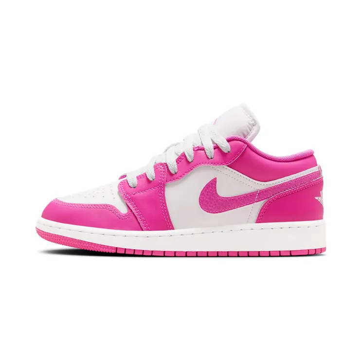 Nike Air Jordan 1 Low SE Ice Blue Summit White (GS) “Fire Pink / White / Iris Whisper” (FV8486-600)