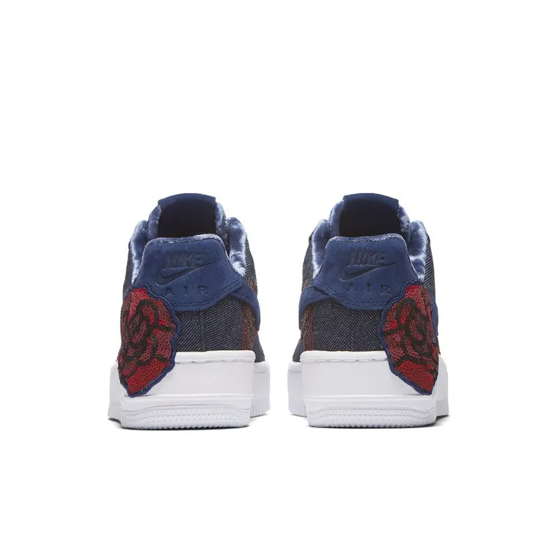 Nike Air Force 1 Upstep Low Denim Rose Blue (W) Binary Blue/Binary Blue (898421-401)