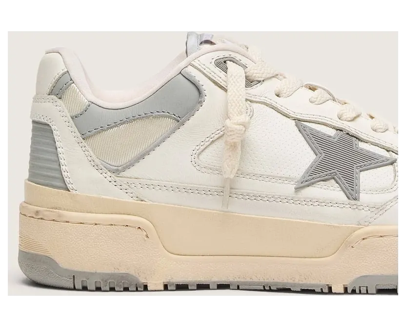 Golden Goose Women’S Forty2 With Grey Star And White Leather Heel Tab (GWF00630.F006886.10973) (5)