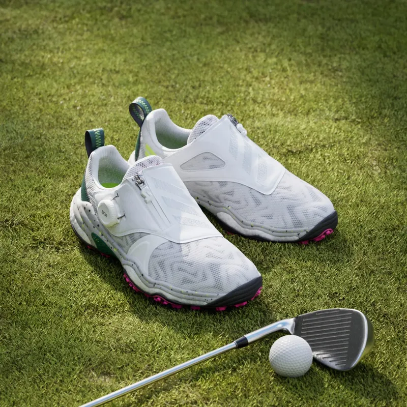adidas Codechaos BOA 25 Golf Cloud White Silver Metallic Collegiate Green (IG8751)