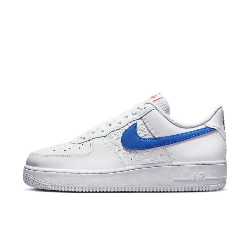 Nike Air Force 1 ’07 Low Embossed Hoops Racer Blue (FD0667-100)