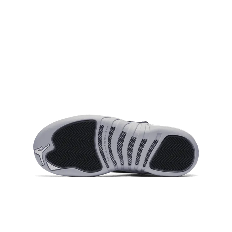 Jordan 12 Retro Barons (GS) White/Black-Wolf Grey (510815-108)