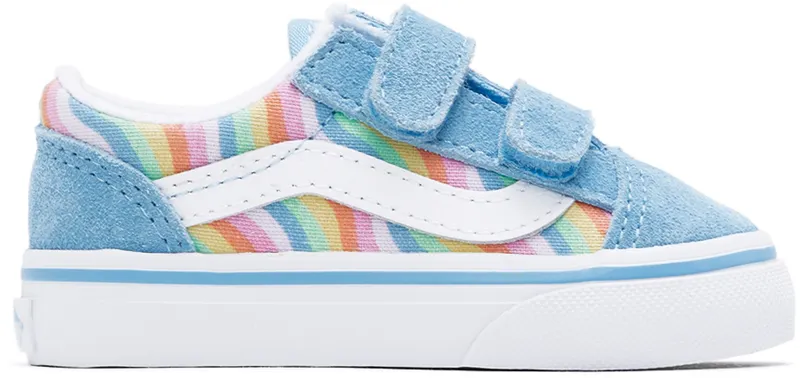 Vans Baby Blue Wavy Rainbow Old Skool V (VN000D3YAC21)