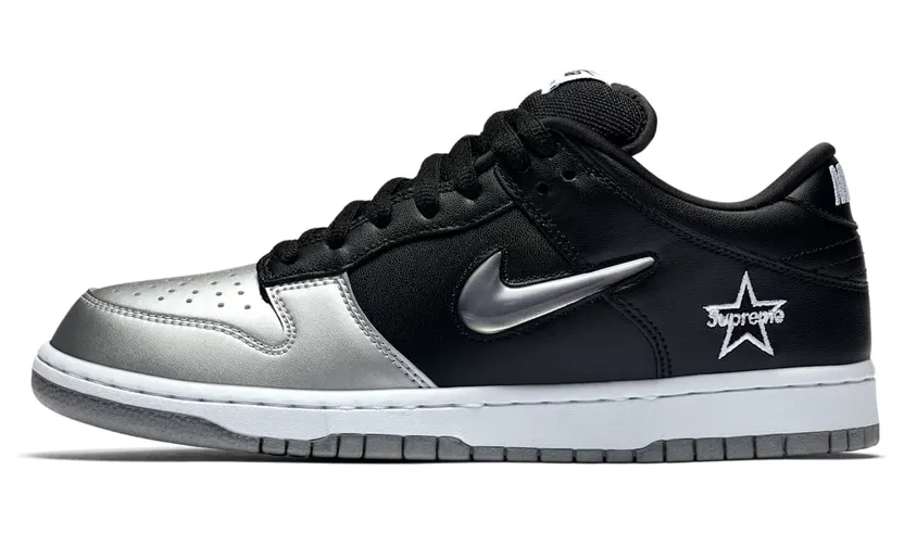 Nike SB Dunk Low Supreme – Black Silver (CK3480-001)