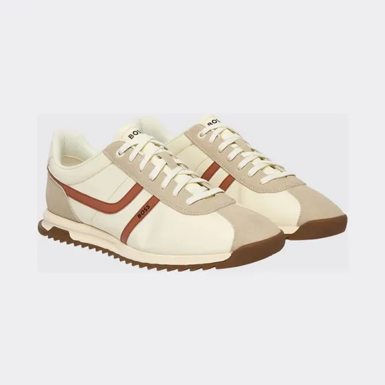 Boss Zayn Nylon and Polyester Sneakers Beige (50562818278)