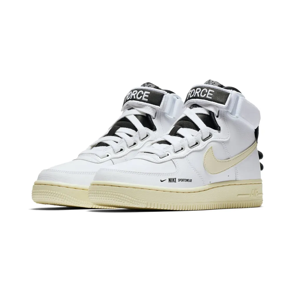 Nike Air Force 1 High Utility White Light Cream (W) White/Light Cream-Black-White (AJ7311-100)