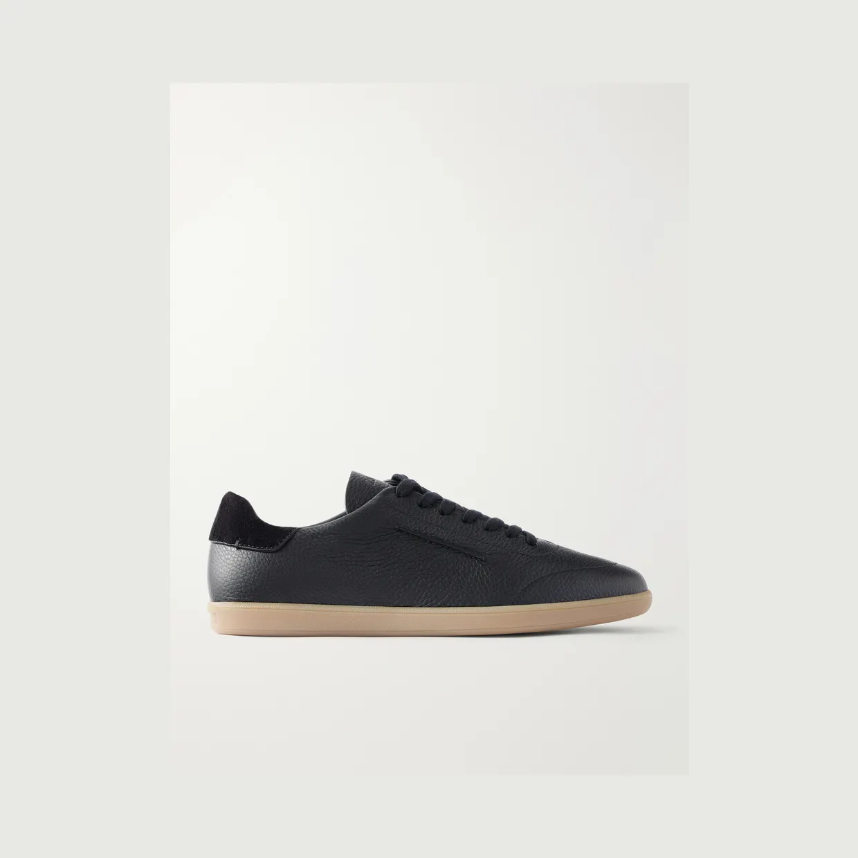 Zegna 232 Full-Grain Leather Sneakers Black (LHCVN)