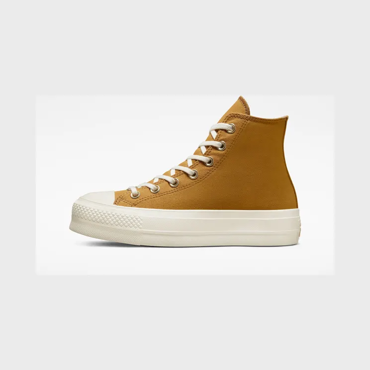 Converse Chuck Taylor All Star Lift Platform Tonal Gold Burnt Honey/light Gold/egret