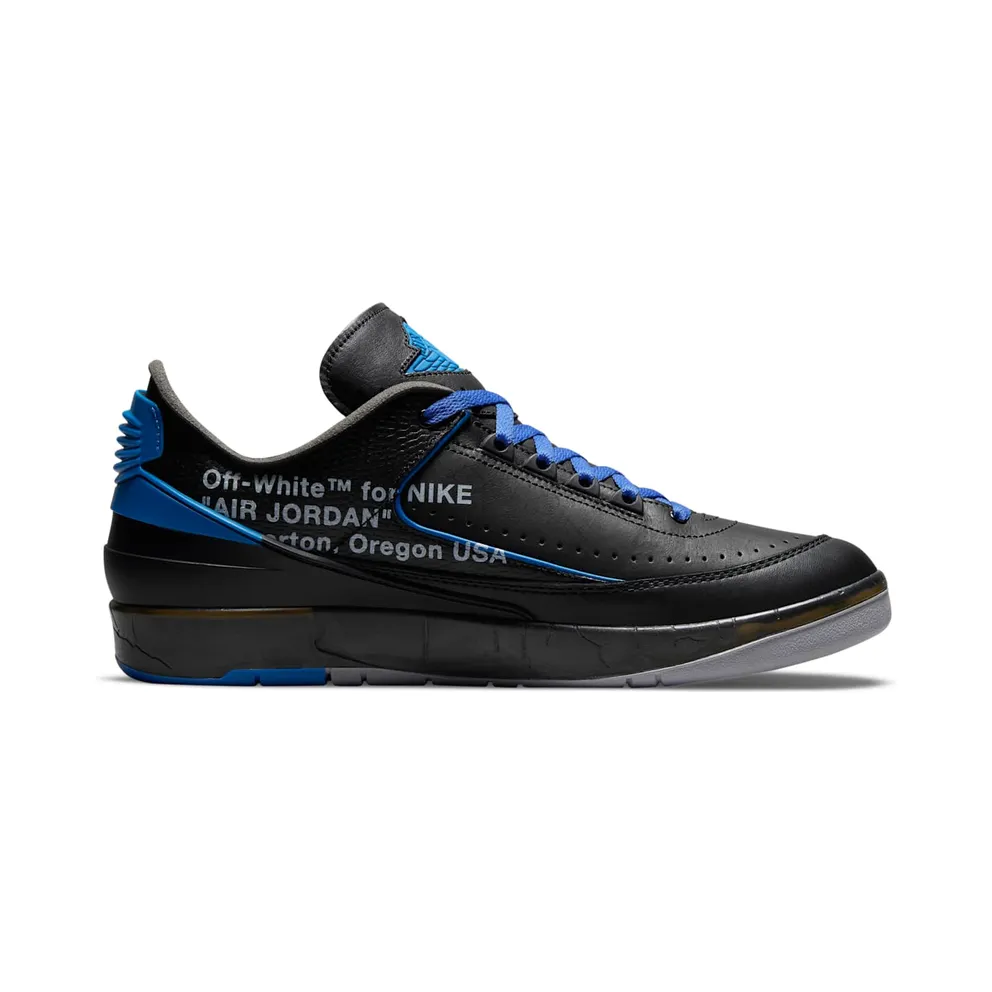 Air Jordan 2 x Off-White Retro Low SP Black Blue (DJ4375-004)