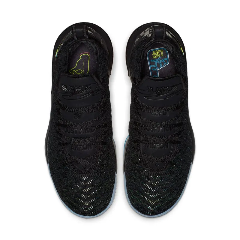 Nike LeBron 16 I Promise Black/Metallic Silver-Hyper Crimson-Photo Blue (AO2588-004)