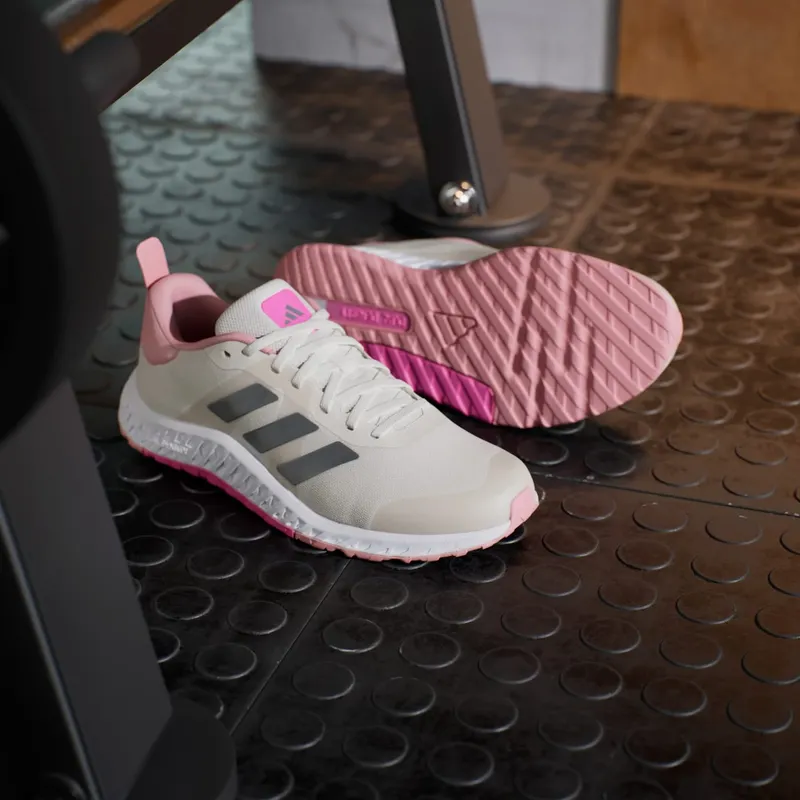 adidas Everyset Trainer Chalk White Iron Metallic Lucid Pink (ID8661)