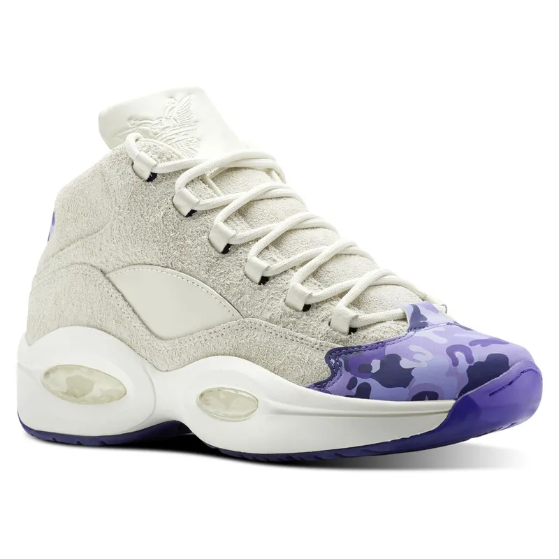 Reebok Question Mid Cam’Ron Chalk/Lush Orchid-Purple (Other Brands Reebok)