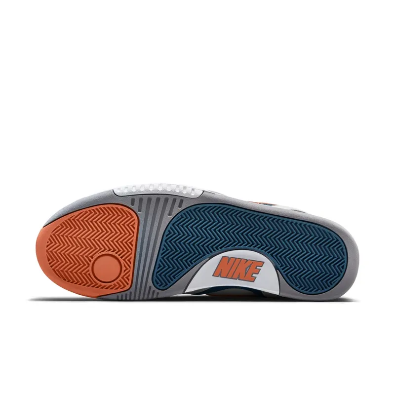 Nike Air Tech Challenge II Clay Blue (2014) White/Orange Burst-Clay Blue-Flat Silver (643089-184)