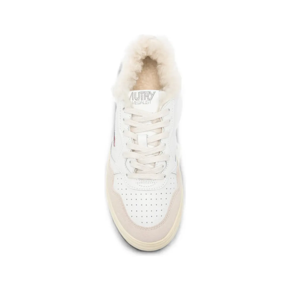 Autry Medalist “Shearling / White Neutrals” (AUXW LS75)