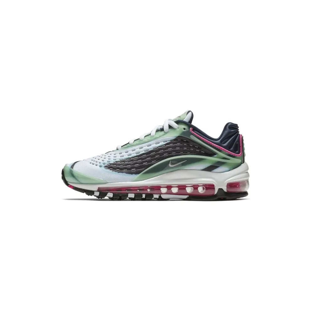 Nike Air Max Deluxe Enamel Green (GS) Enamel Green/Metallic Silver-Obsidian-Black-Deadly Pink-Cobalt Tint (AR0115-301)