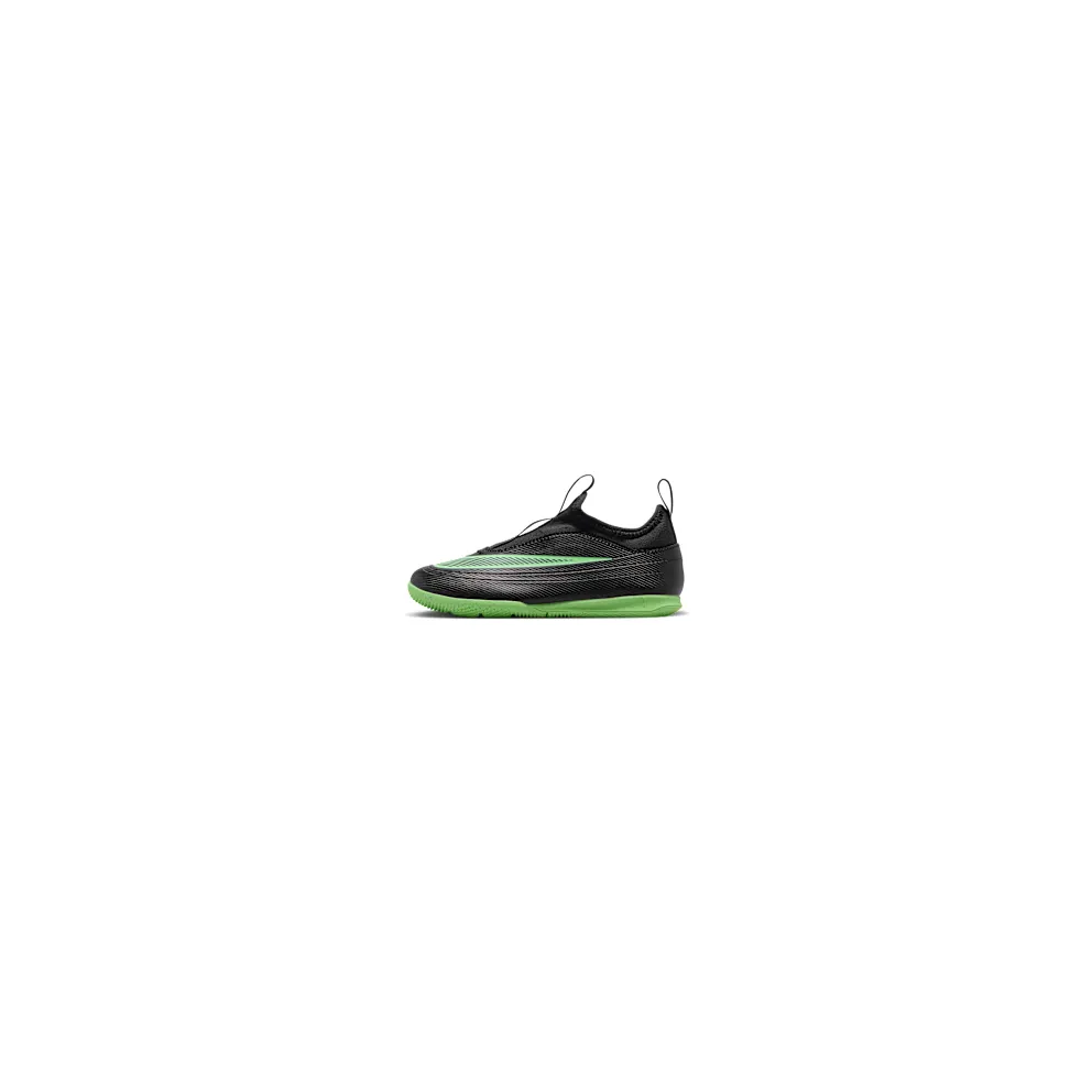 Nike Jr. Mercurial Vapor 17 Club ‘ Indoor/Court Low-Top “Black/Black/Illusion Green” (IR1212-001)