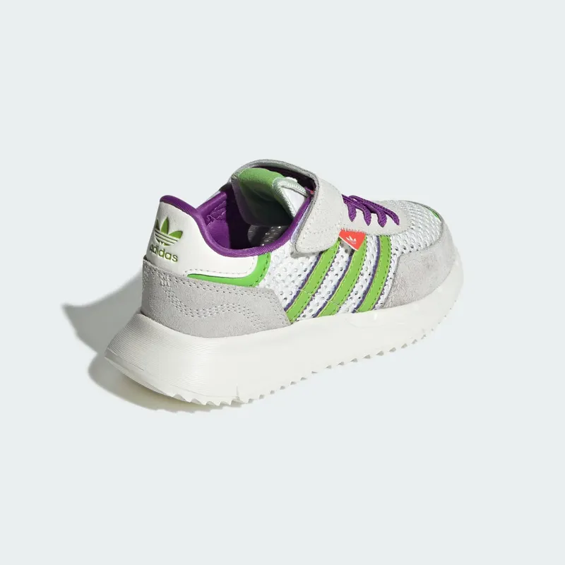 Adidas RETROPY F2 CF EL C Core White / Semi Solar Green / Active Purple (JR7997)