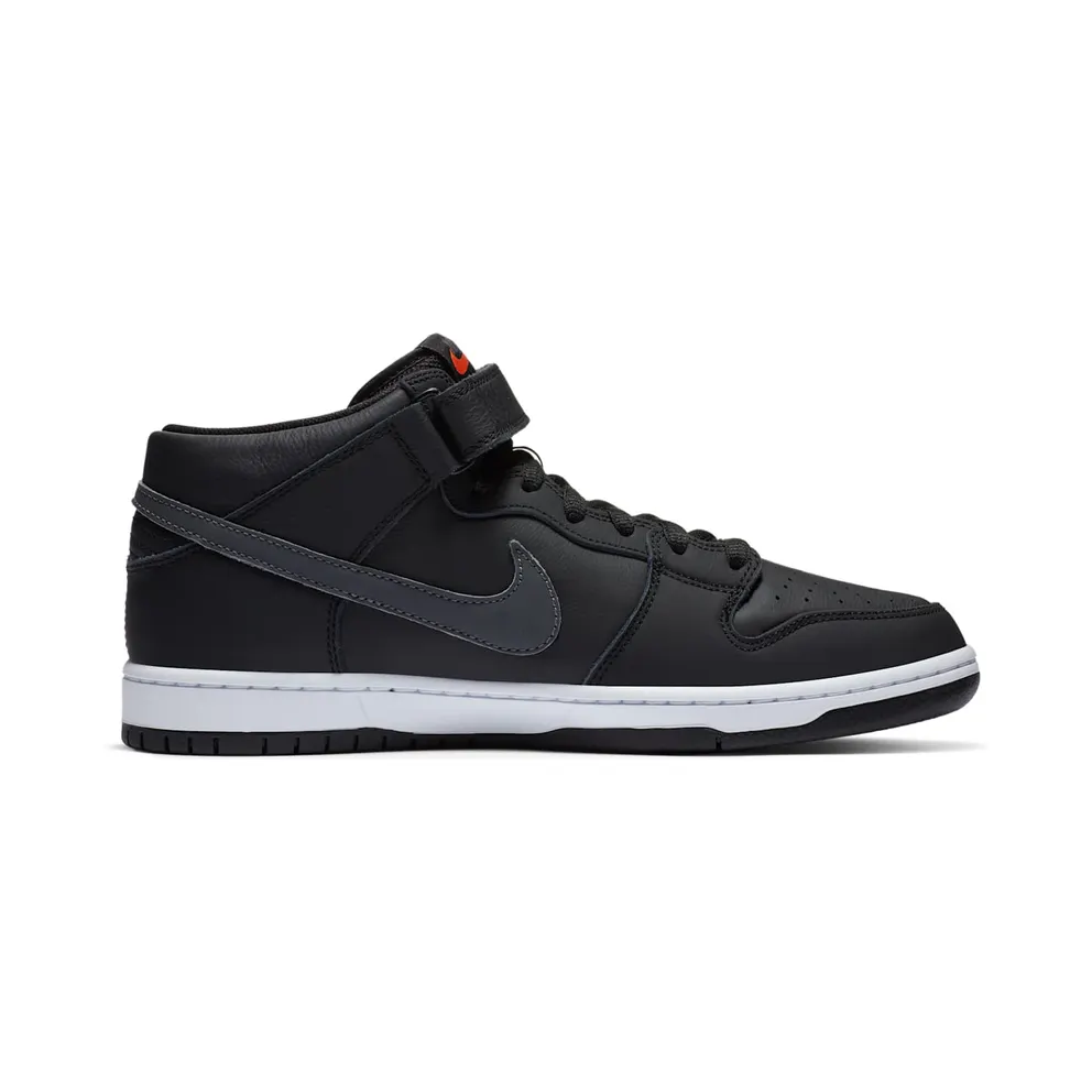 Nike SB Dunk Mid ISO Orange Label Black Dark Grey (2020) (CV4283-001)
