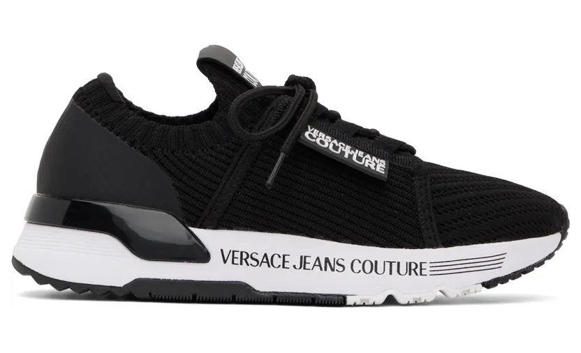 Versace Jeans Couture Black Dynamic Sneakers (E73VA3SA7EZS437)