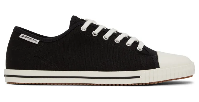 Palm Angels Black Square Vulcanized Sneakers (PMIA073S22FAB0011001)
