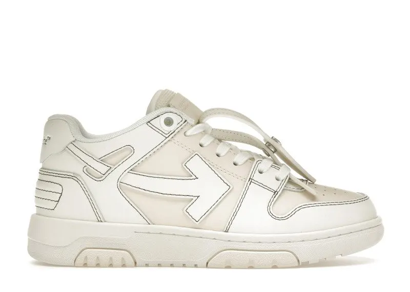 OFF-WHITE Out Of Office OOO Low Tops Cream White (OWIA259S24LEA0040201)