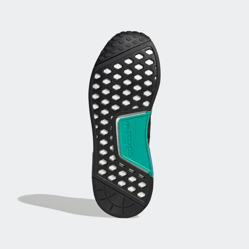 Adidas NMD_R1 V2 ‘Black Cyan’ Core Black/Core Black/Cloud White (FY5922)