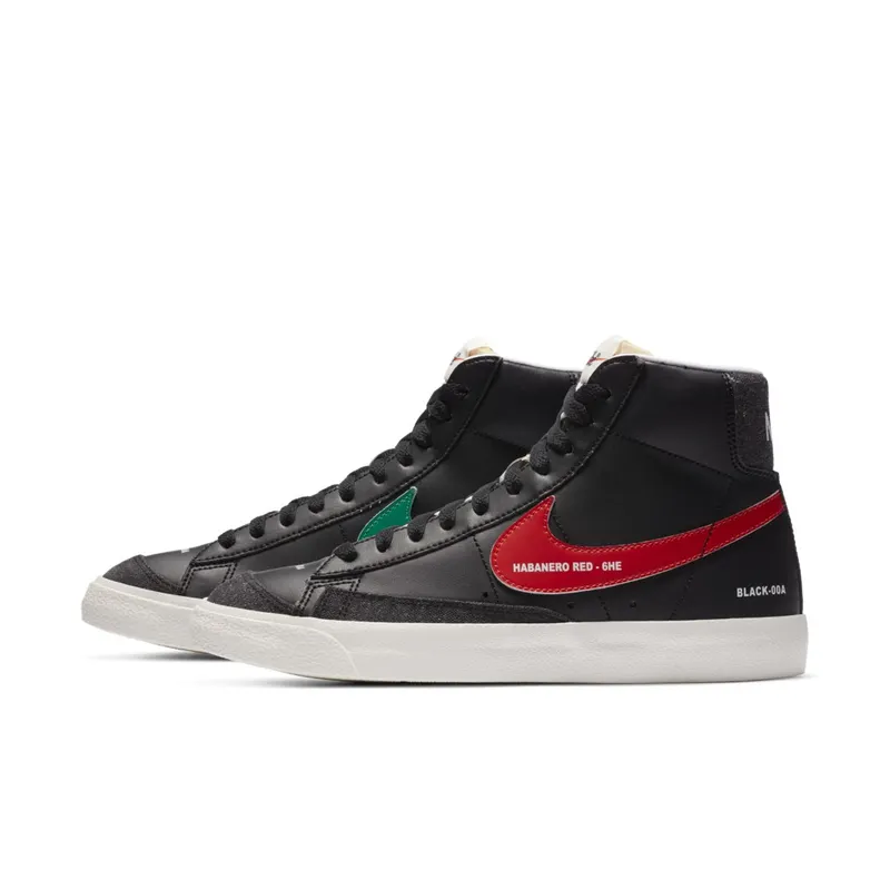 Nike Blazer Mid 77 Color Code Black (W) Black/Blue-Red-Green (DA2142-046)