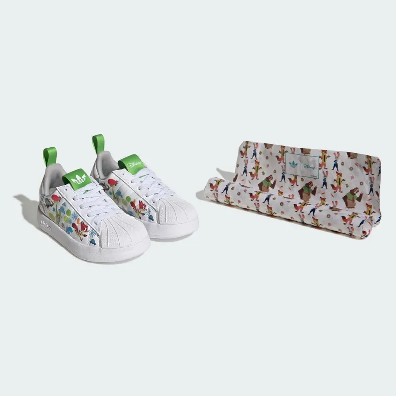 adidas adiFOM Superstar 360 Disney Cloud White Grey Two Semi Lucid Lime (JP8623)
