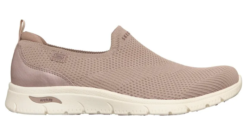 Skechers Arch Fit Refine 2.0 – Nora Shoes CM Taupe, Maat 35, Vegan
