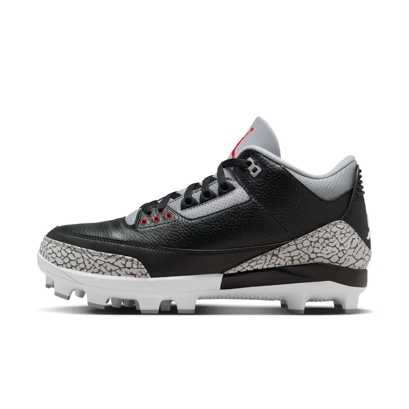 Air Jordan 3 Cleats “Black Cement” (FZ8627-001)
