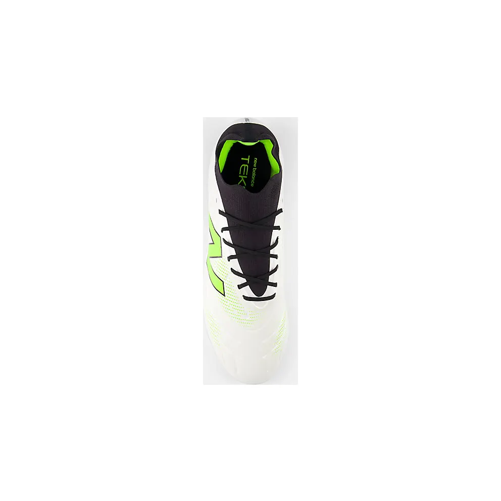 NEW BALANCE TEKELA TEAM LOW LACED FG V5 “White / Black / Pixel Green” (ST3FSP5)