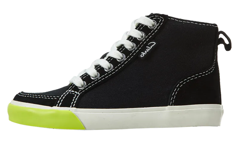 Clarks Club Pop High-Top Sneakers TD “Balck comb Combine Noir” (26106158)