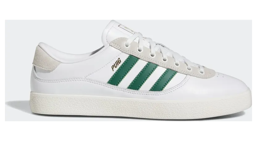 adidas Puig Indoor Schuh Cloud White / Dark Green / Chalk White (IG5237)