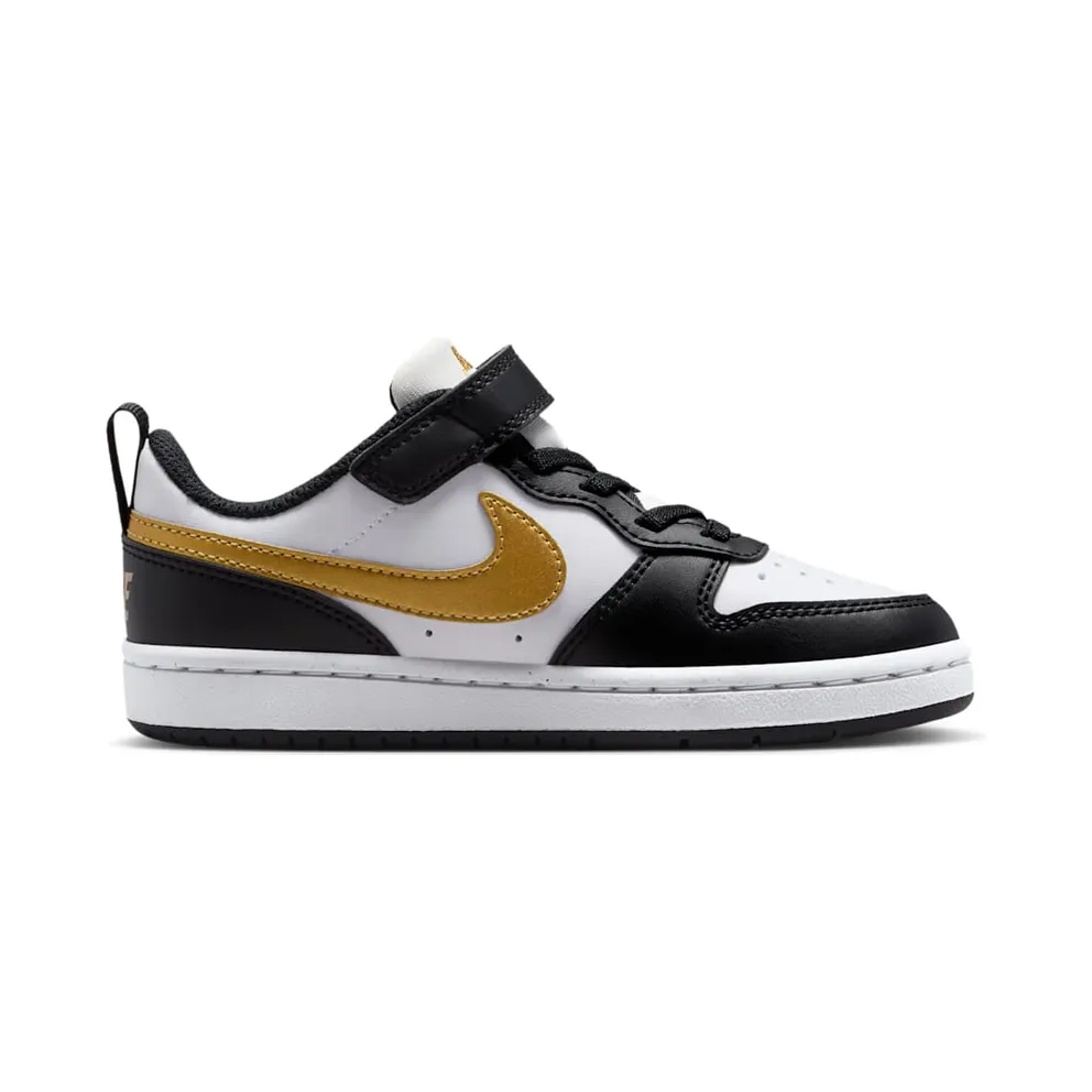 Nike Court Borough Low Recraft Black White Metallic Gold (DV5457-008)