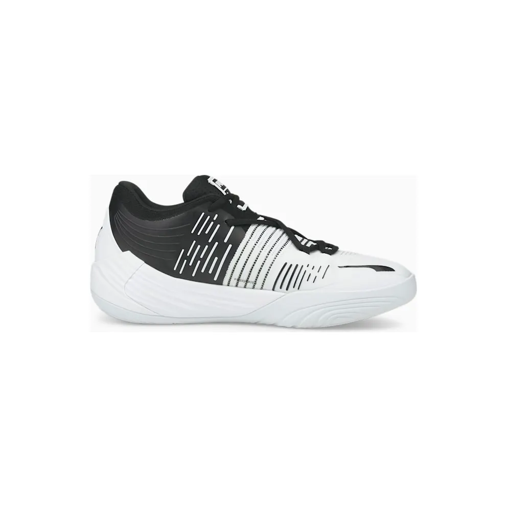 Puma Fusion Nitro Basketballschuhe Weiß/Schwarz (376639-01)