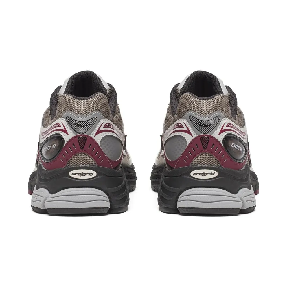 Saucony ProGrid Omni 9 Tomorrow, Meet Yesterday Pack Tan Maroon (S70832-8)