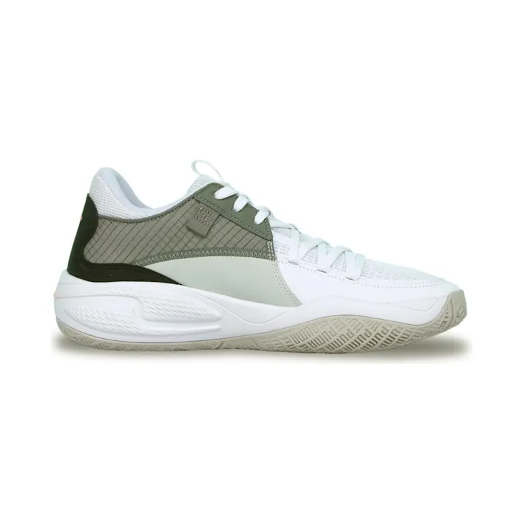 Puma Court Rider basketbalschoenen Wit/Rood (195064-04)