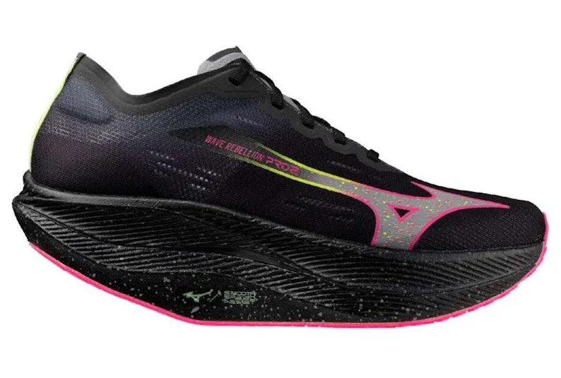 Mizuno Wave Rebellion Pro 2 Black Silver Pink Tetra (U1GD241752)
