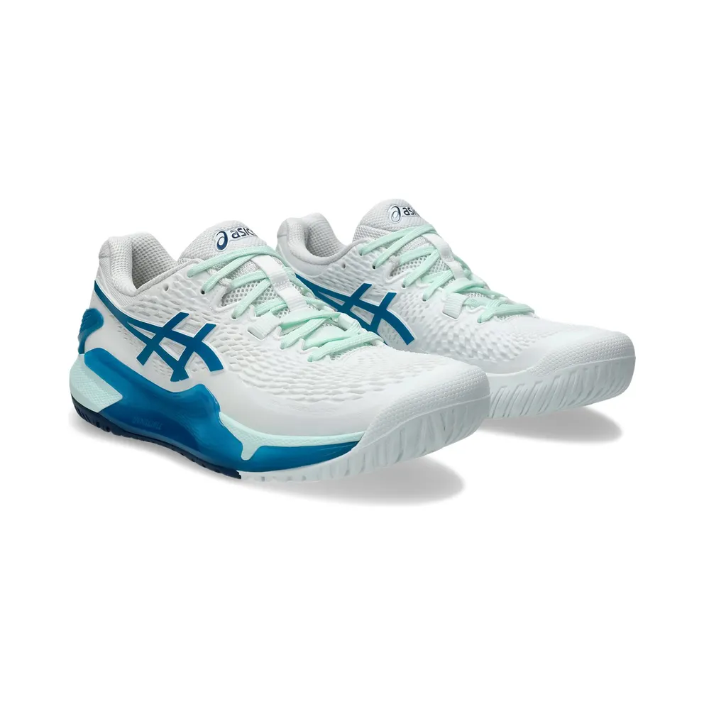 ASICS Gel-Resolution 9 White Teal Blue (1042A208-102)