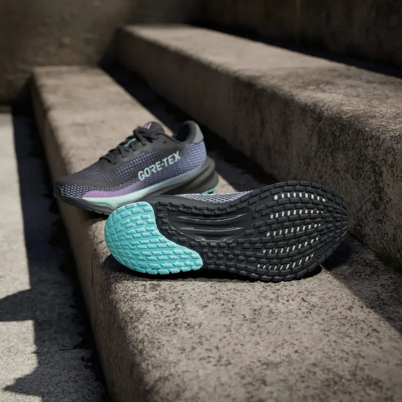 adidas Supernova Gore-Tex Core Black Iron Metallic Semi Flash Aqua (ID6305)