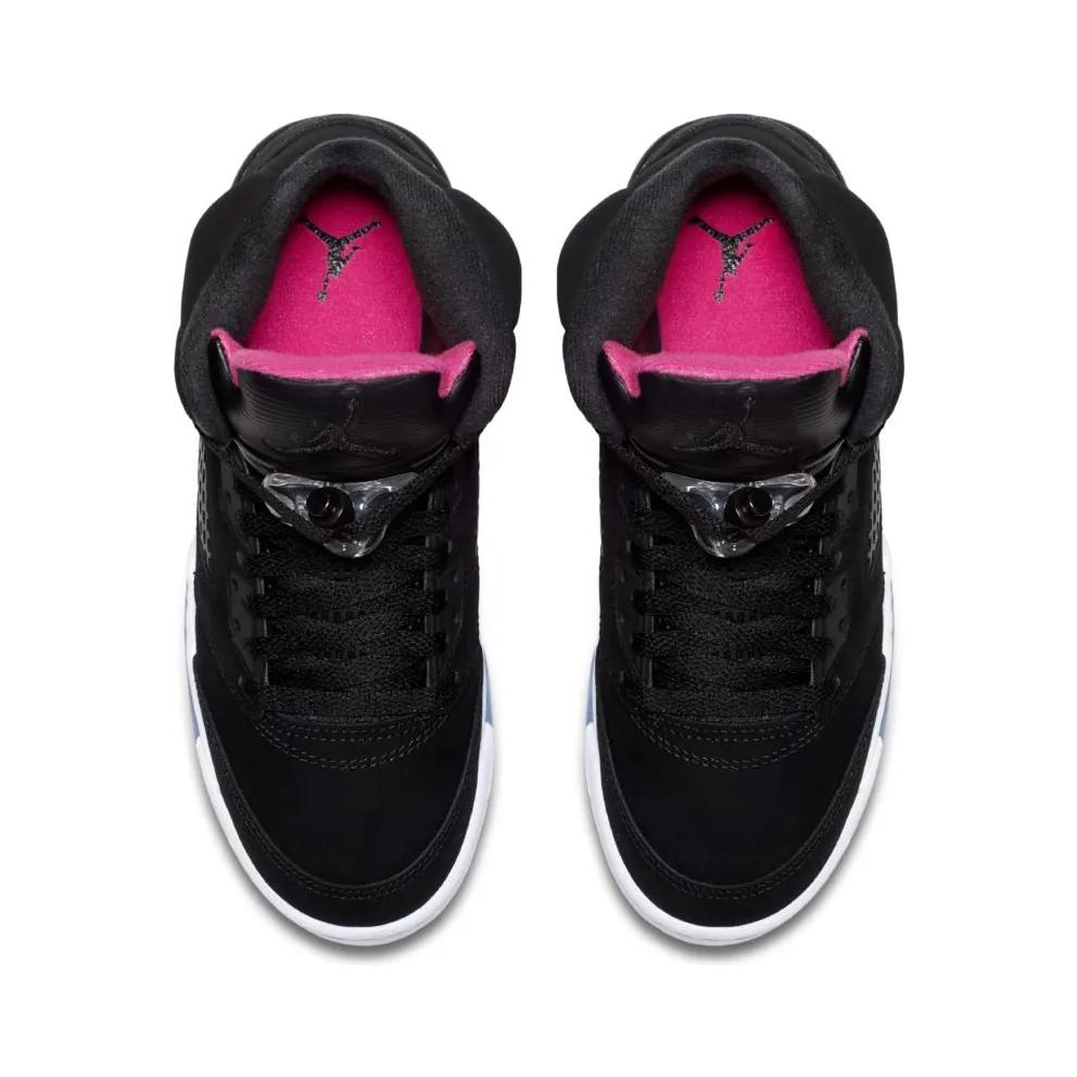 Jordan 5 Retro Black Deadly Pink (GS) Black/Black-Deadly Pink-White (440892-029)