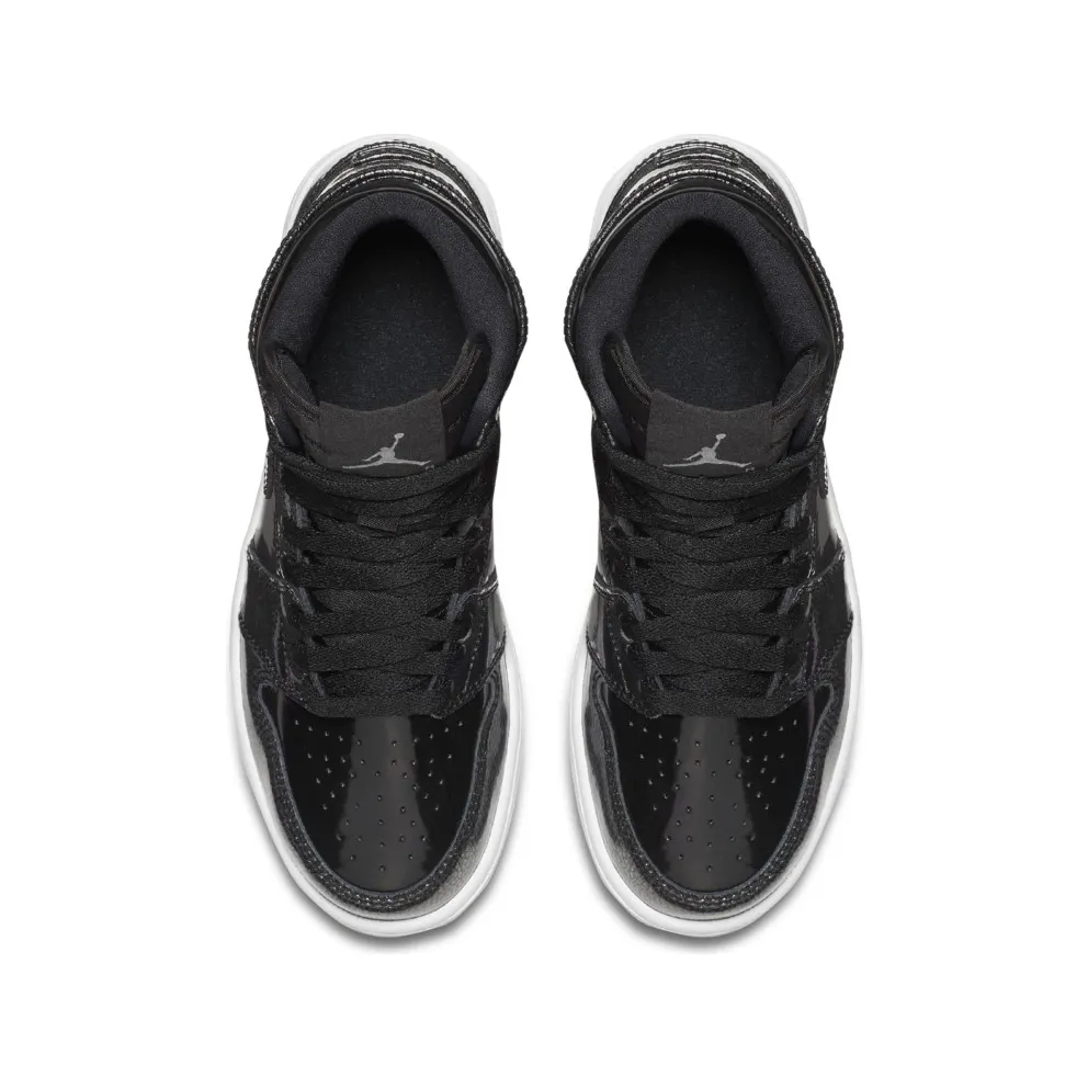Jordan 1 Retro High Black Patent (GS) Black/Black-Anthracite-White (705300-017)